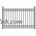 Aleko DIY Steel Iron Wrought High Quality Ornamental Fence - Dublin Style - 5.5 x 5 Ft   556556129